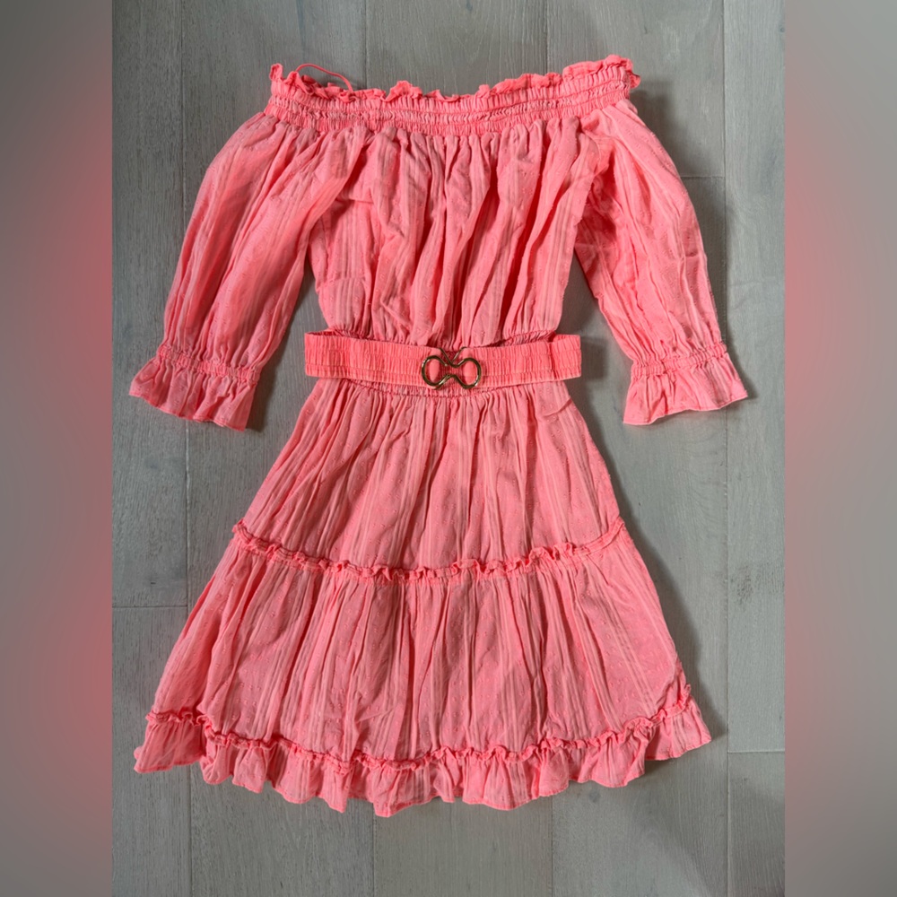 Lilly Pulitzer Louisa Off The Shoulder Orange Dress